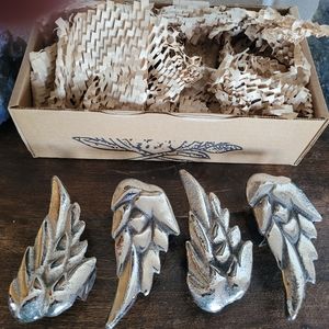 Jan Barboglio Ala Napkin Rings Iron Nickel Retired